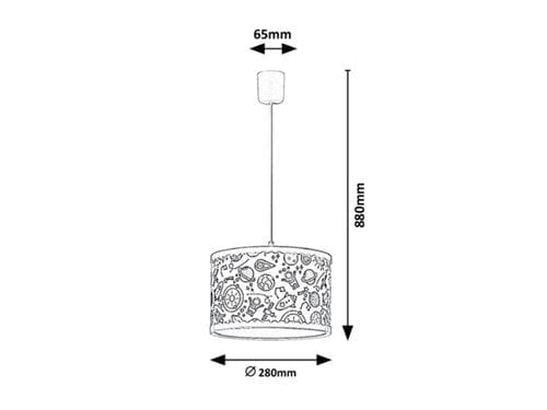 RabaLux Lampada da bambini Hanka 3080 Bianco