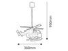 RabaLux Lampada da bambini Helicopter Multicolore