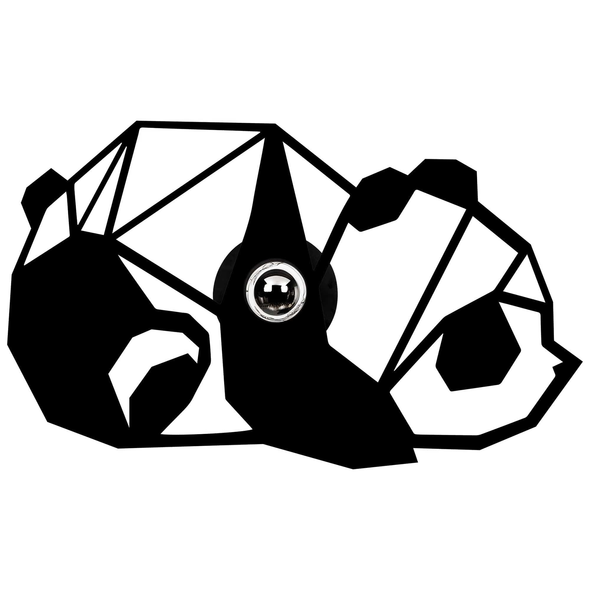 Asir Lampada da parete 582-A Nero