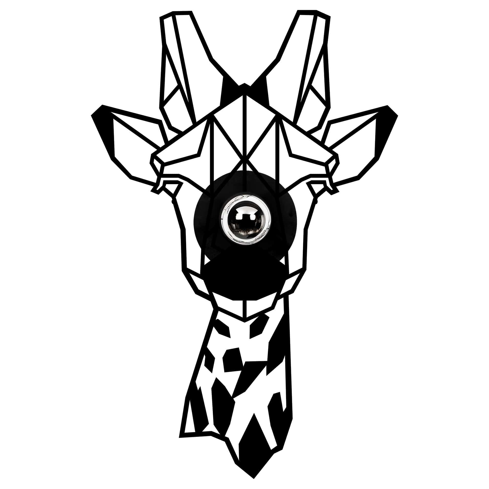 Asir Lampada da parete 584-A Nero