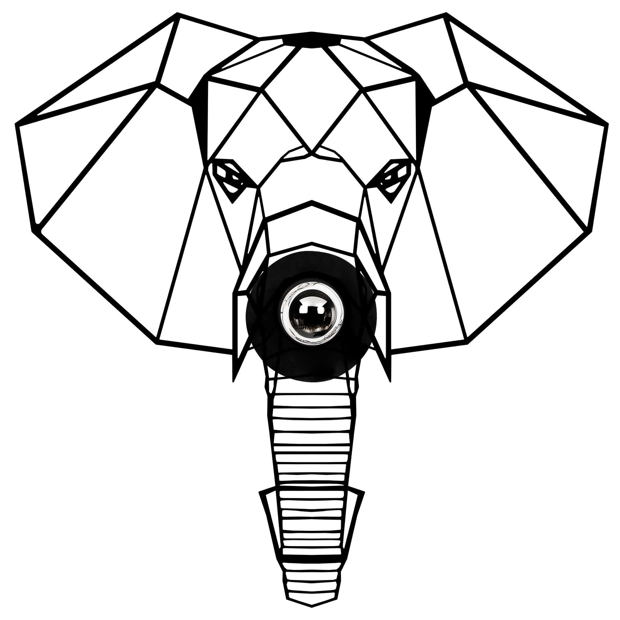 Asir Lampada da parete 589-A Nero