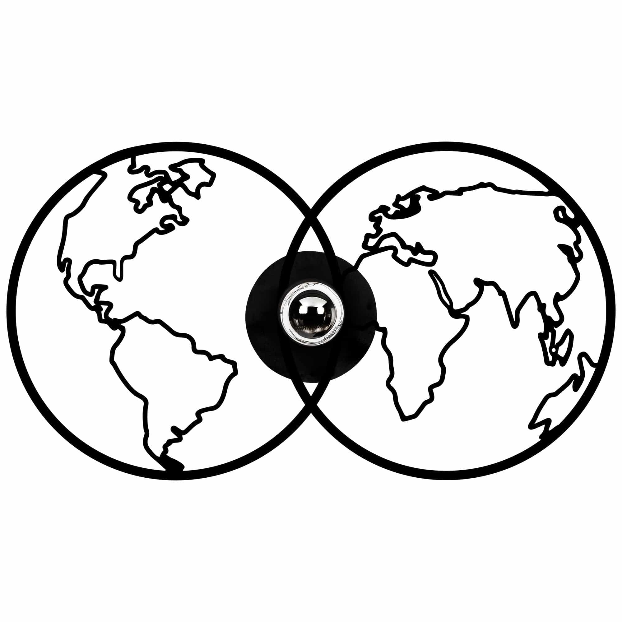 Asir Lampada da parete 591-A Nero