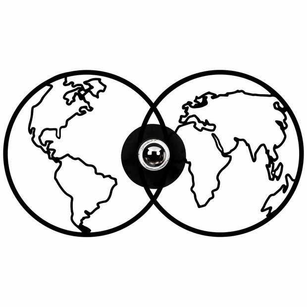 Asir Lampada da parete 591-A Nero