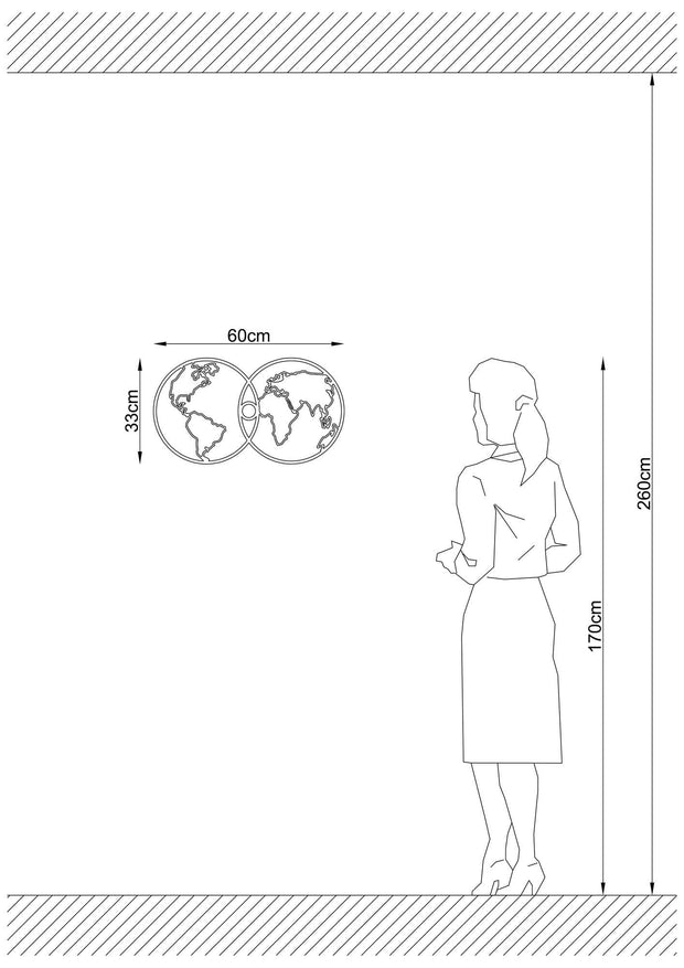 Asir Lampada da parete 591-A Nero