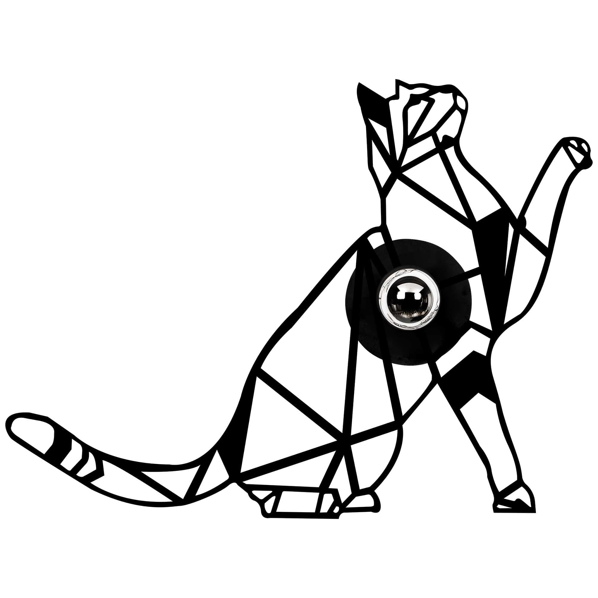 Asir Lampada da parete 592-A Nero