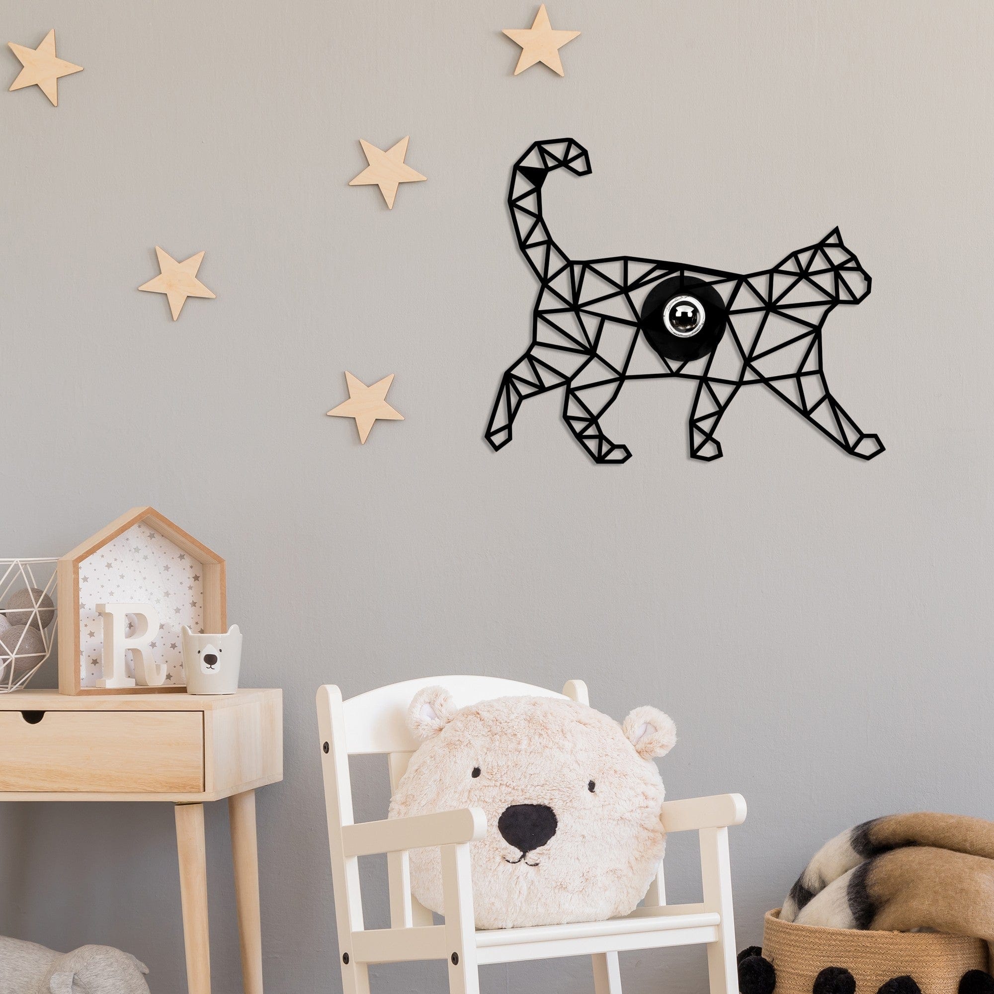 Asir Lampada da parete 595-A Nero