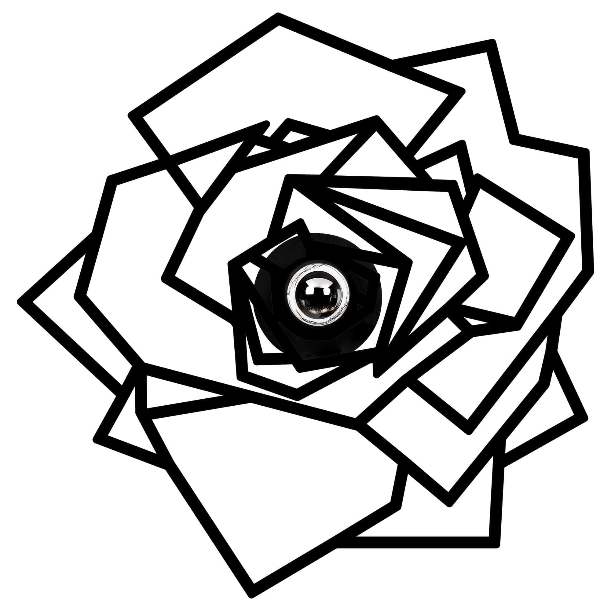 Asir Lampada da parete 596-A Nero