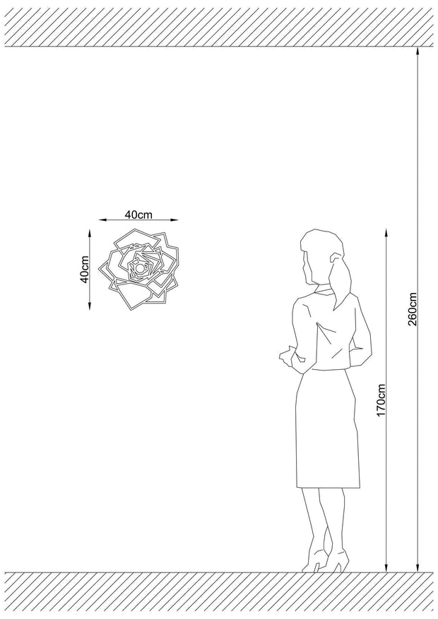 Asir Lampada da parete 596-A Nero
