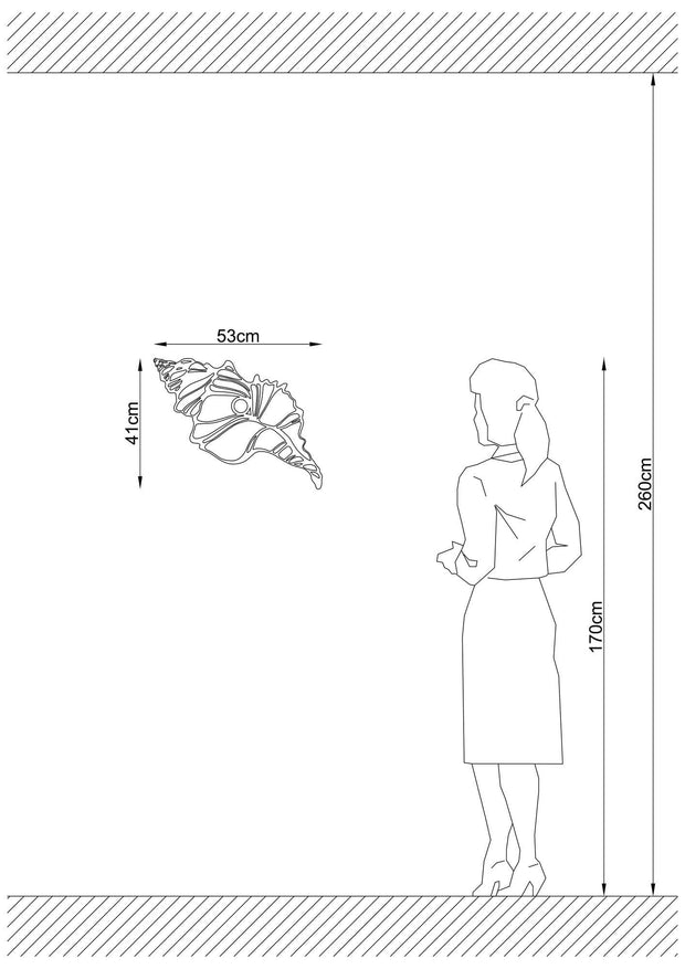Asir Lampada da parete 597-A Nero
