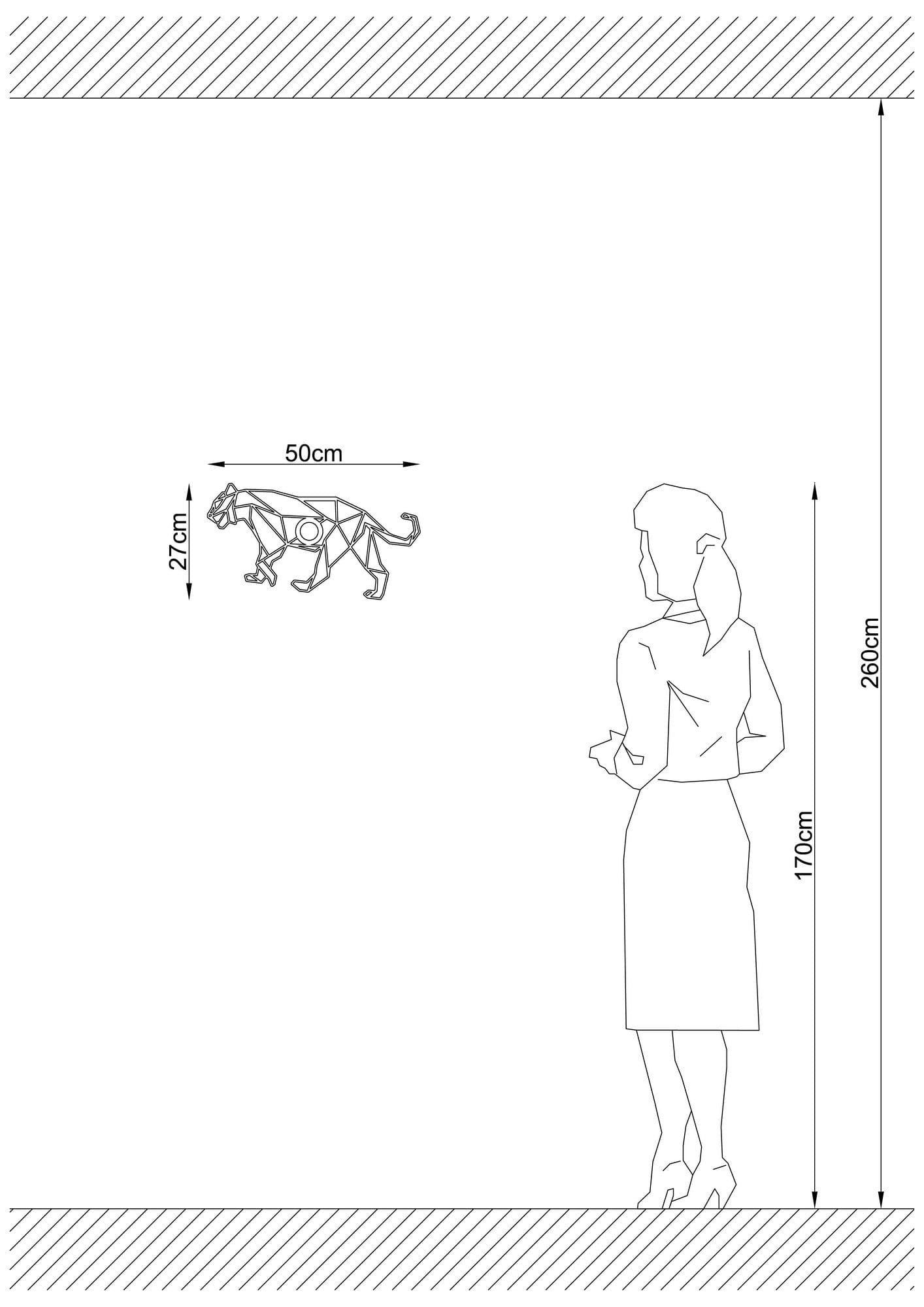 Asir Lampada da parete 598-A Nero