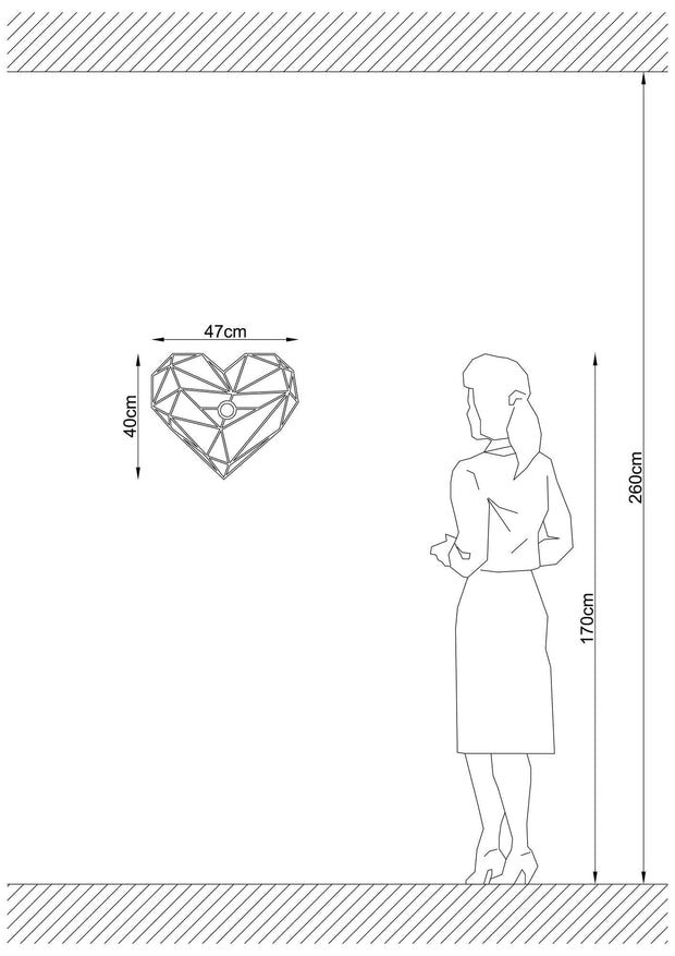 Lampada da parete 600-A Nero (2)