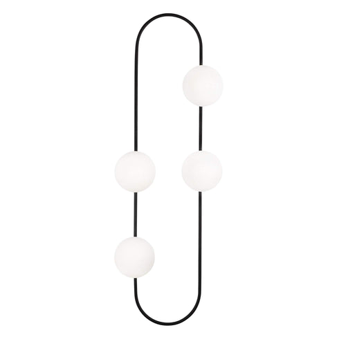 Asir Lampada da parete Abakus 4901 Bianco e Nero