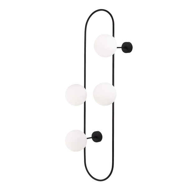 Asir Lampada da parete Abakus 4901 Bianco e Nero