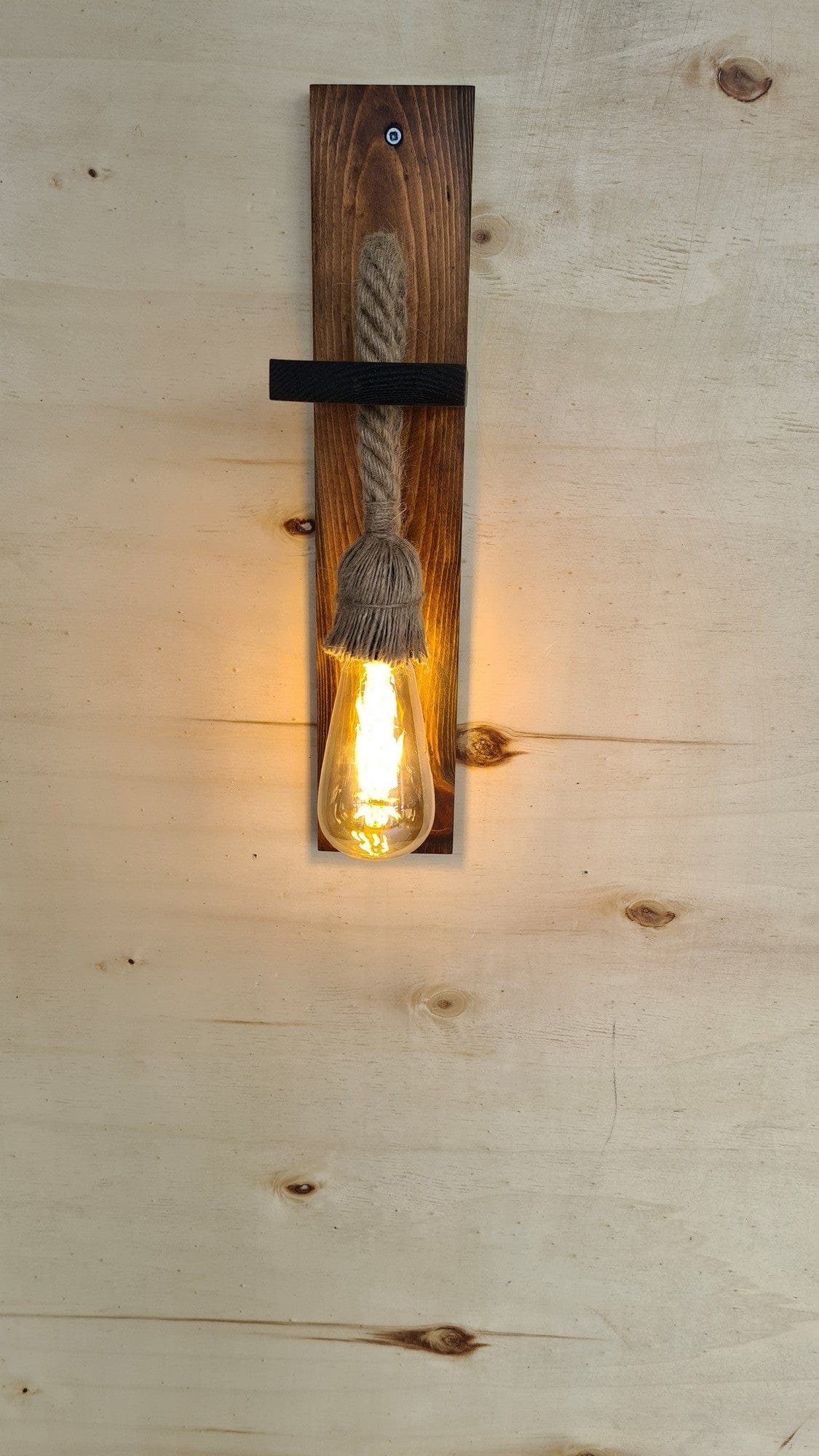 Asir Lampada da parete Ahsap 23 Noce