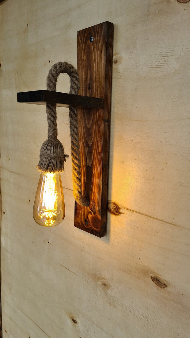 Asir Lampada da parete Ahsap 23 Noce