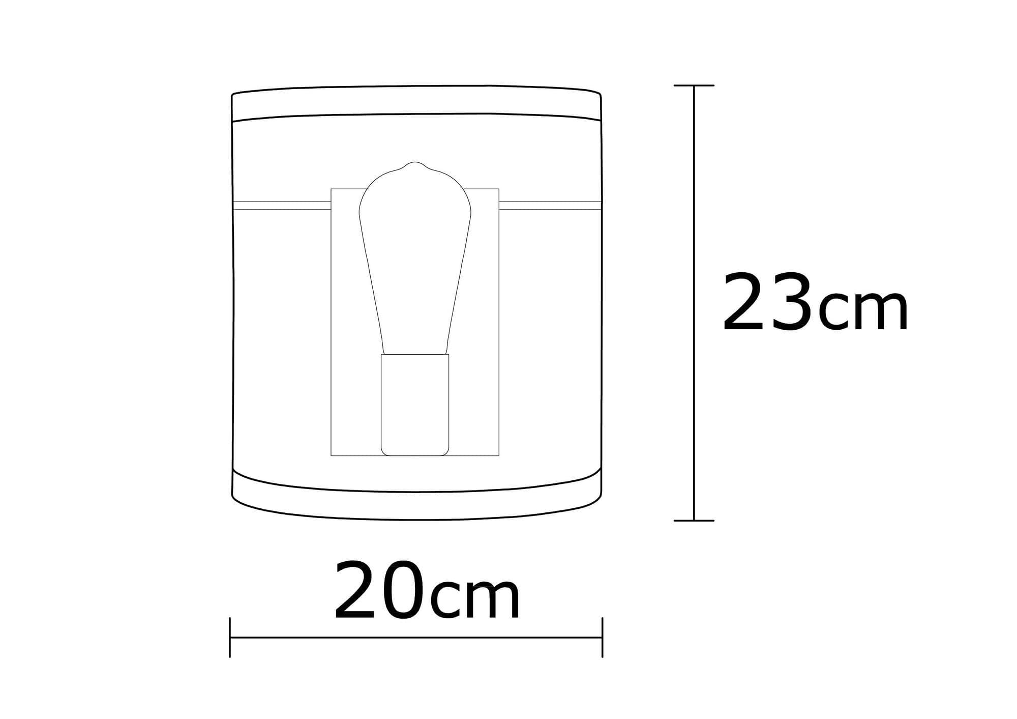 Asir Lampada da parete Amasra N-989 Nero