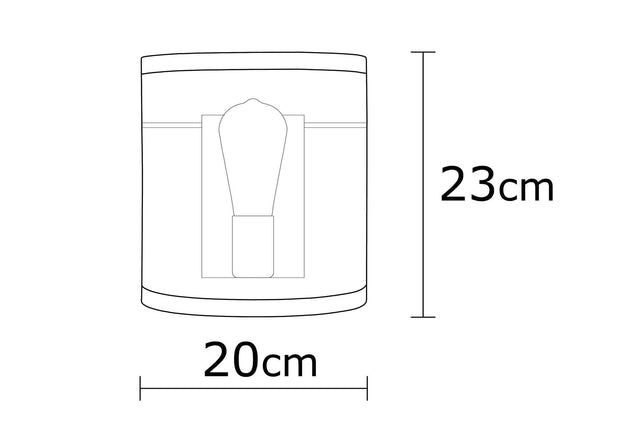 Asir Lampada da parete Amasra N-989 Nero