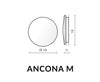Azzarddo Lampada da parete Ancona M AZ2193 Bianco