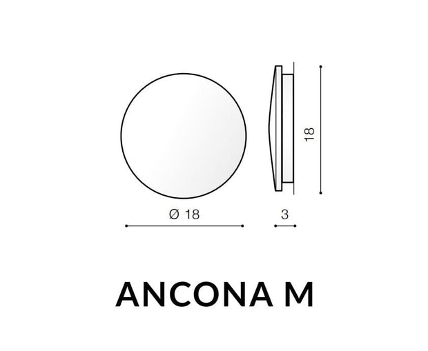 Azzarddo Lampada da parete Ancona M AZ2193 Bianco