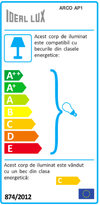 IdealLux Lampada da parete Arco AP1