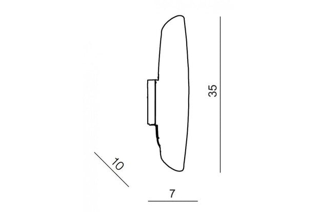 Azzarddo Lampada da parete Ariel AZ0264 Bianco