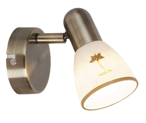 RabaLux Lampada da parete Art Flower 6356 Bianco