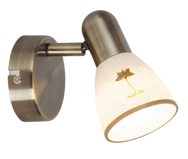 RabaLux Lampada da parete Art Flower 6356 Bianco