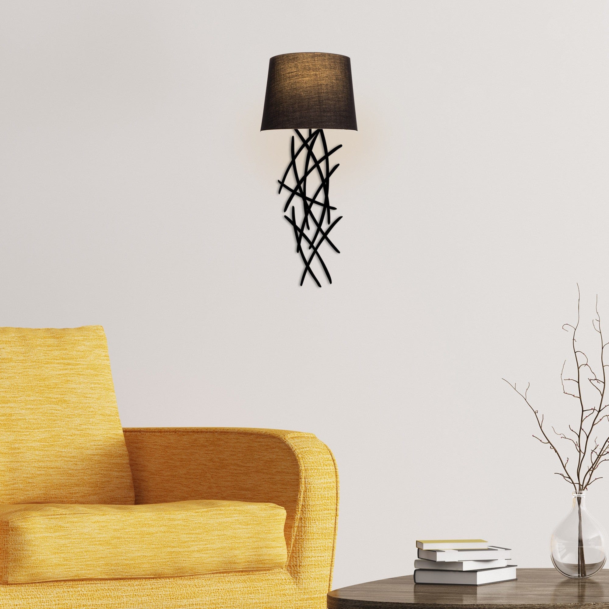 Asir Lampada da parete Asaf 6984 Nero