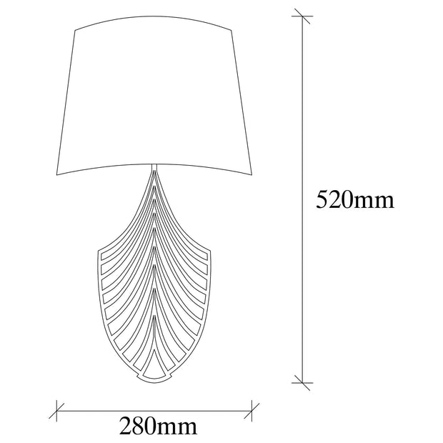 Asir Lampada da parete Asaf 6991 Bianco