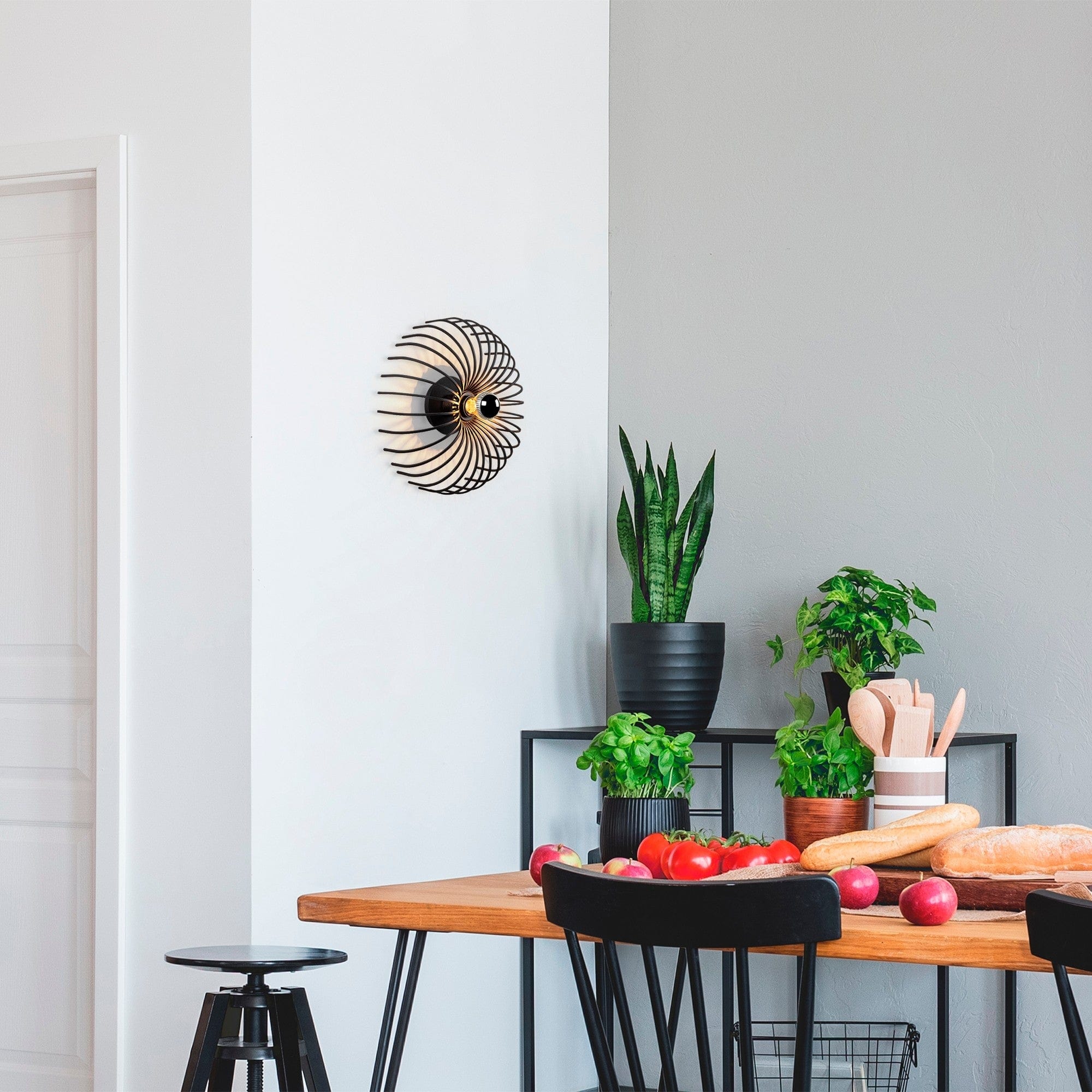 Asir Lampada da parete Aspendos N-645 Nero