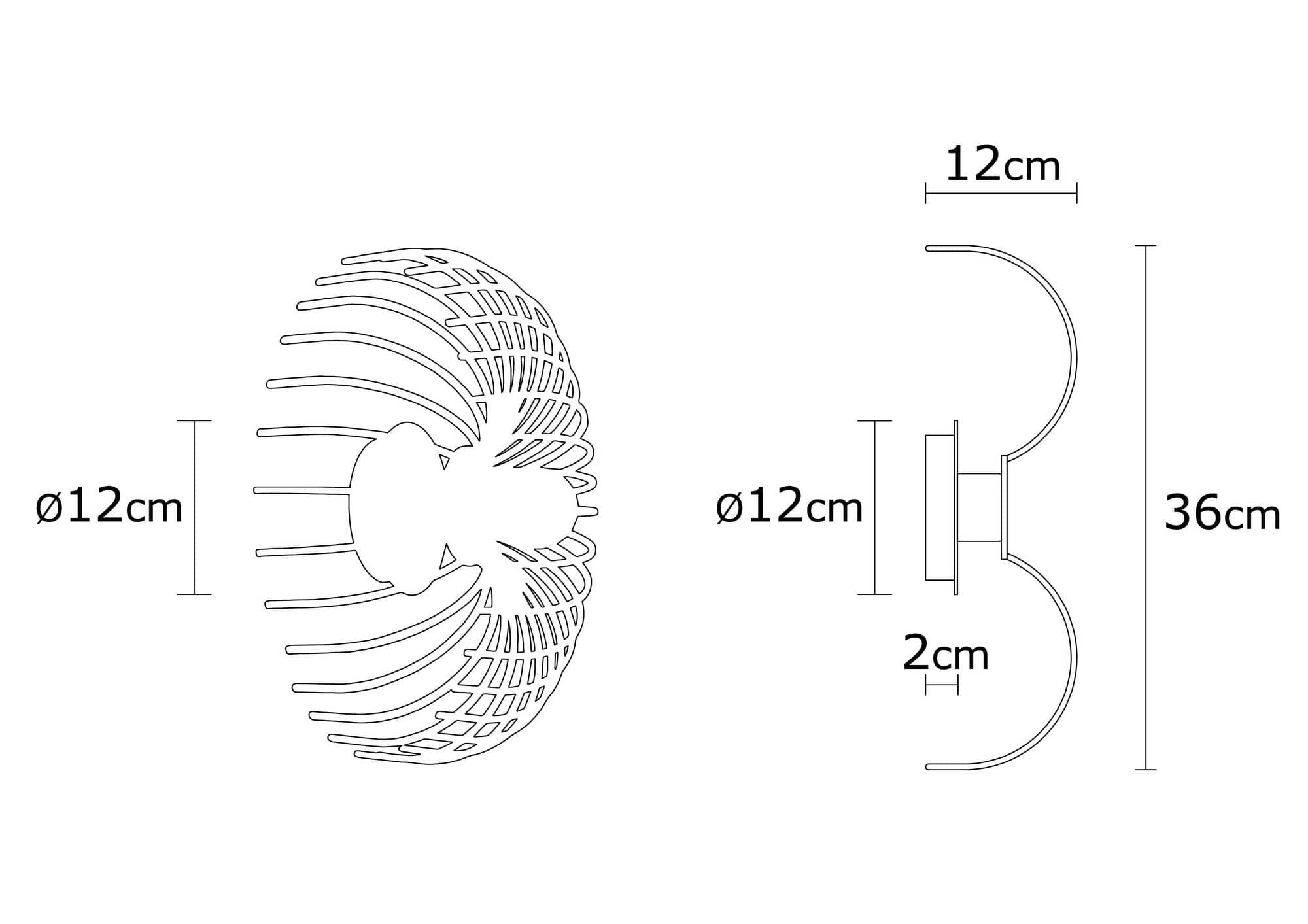 Asir Lampada da parete Aspendos N-646 Bianco