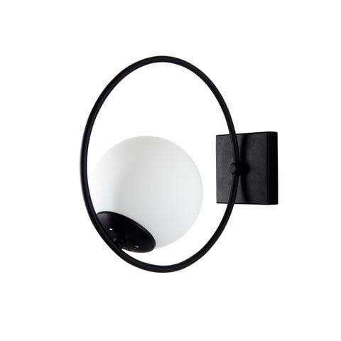 Oyo Lampada da parete Ates Bianco e Nero