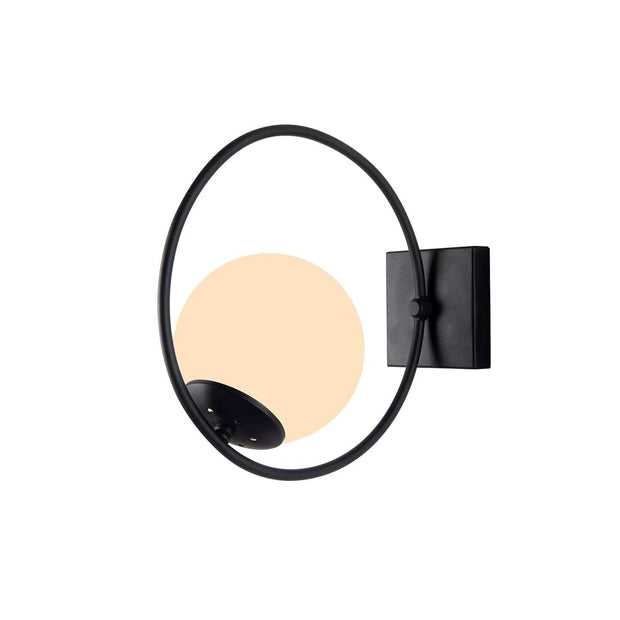 Oyo Lampada da parete Ates Bianco e Nero