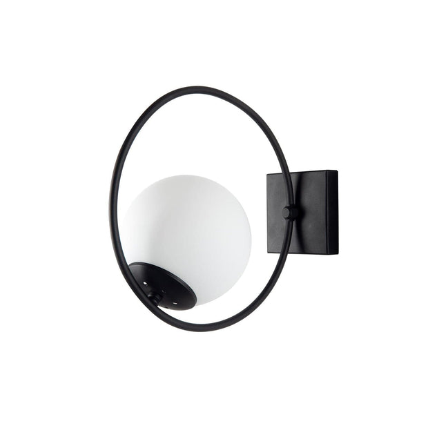 Oyo Lampada da parete Ates Bianco e Nero