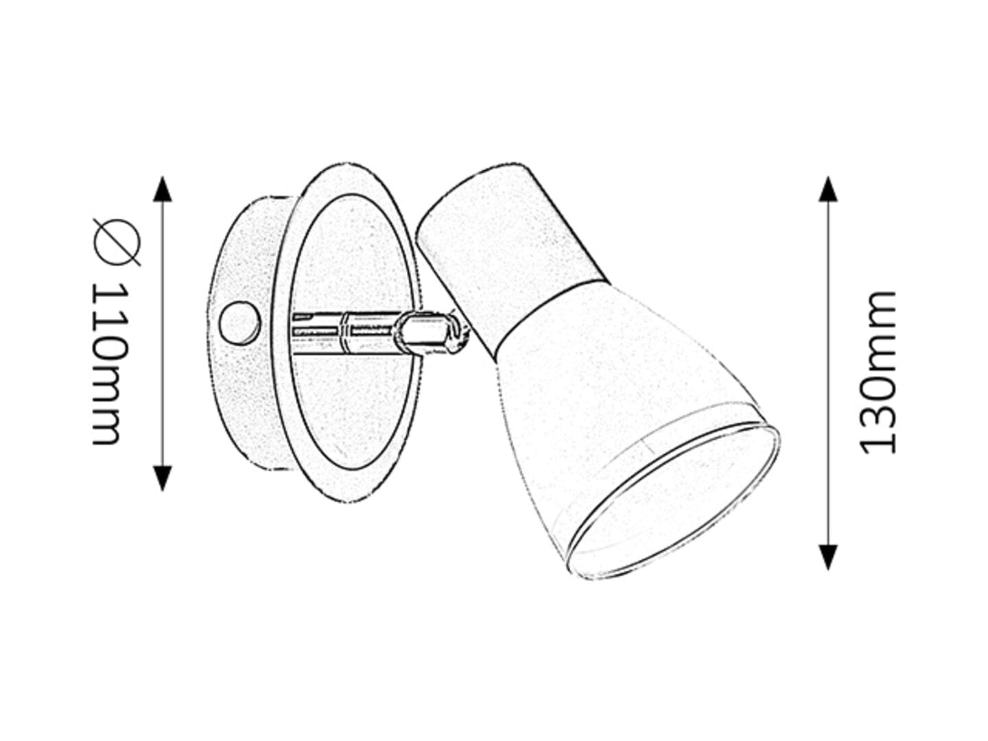 RabaLux Lampada da parete Ati 5976 Nero