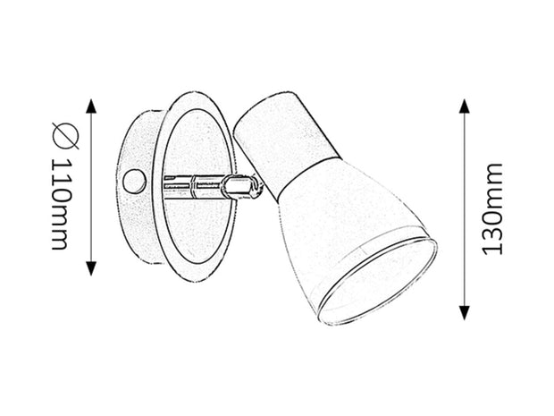 RabaLux Lampada da parete Ati 5976 Nero