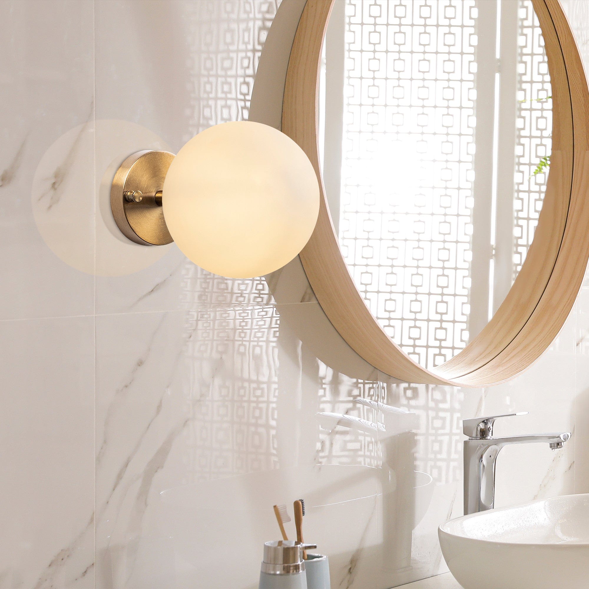 Asir Lampada da parete Atmaca 10240 Ottone