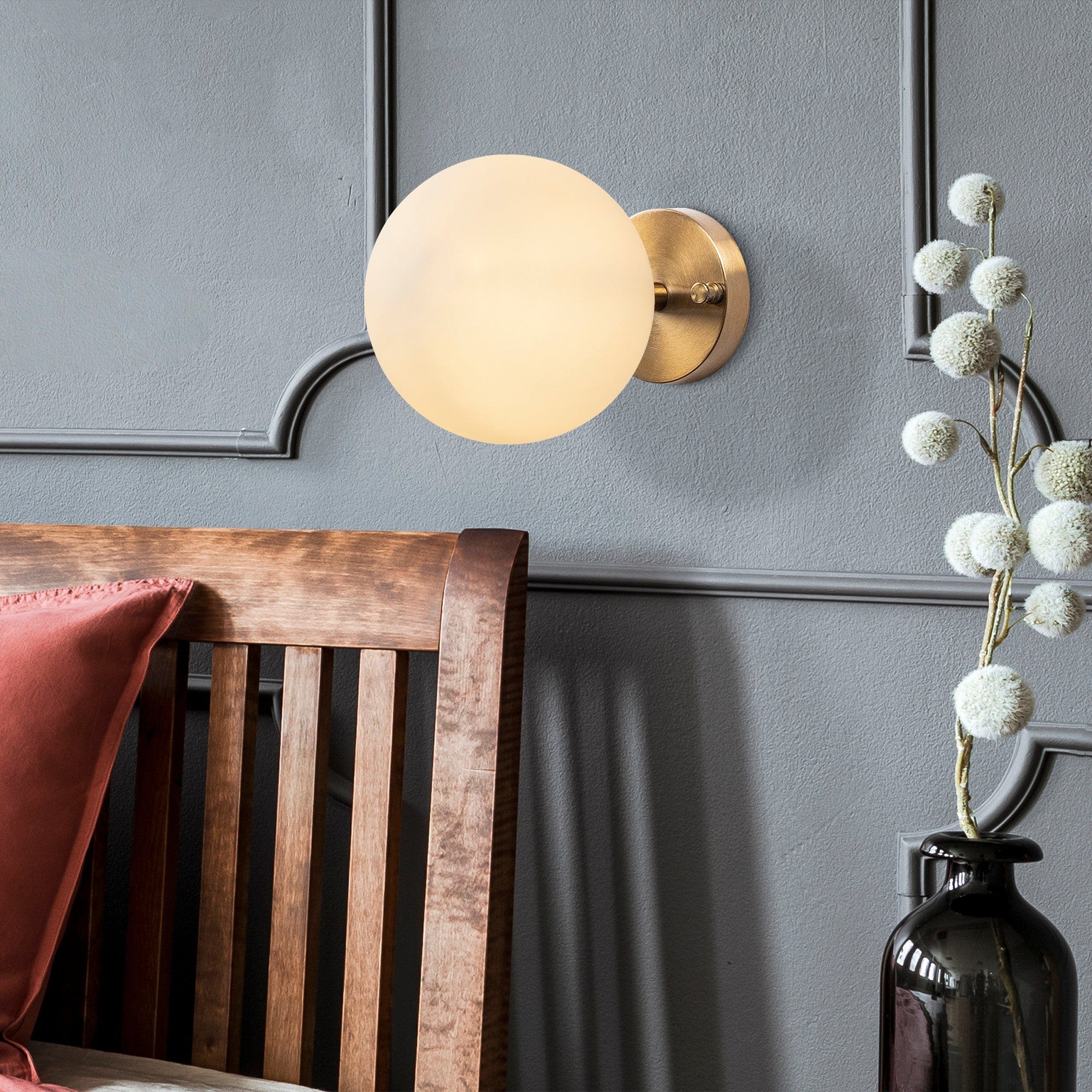 Asir Lampada da parete Atmaca 10240 Ottone