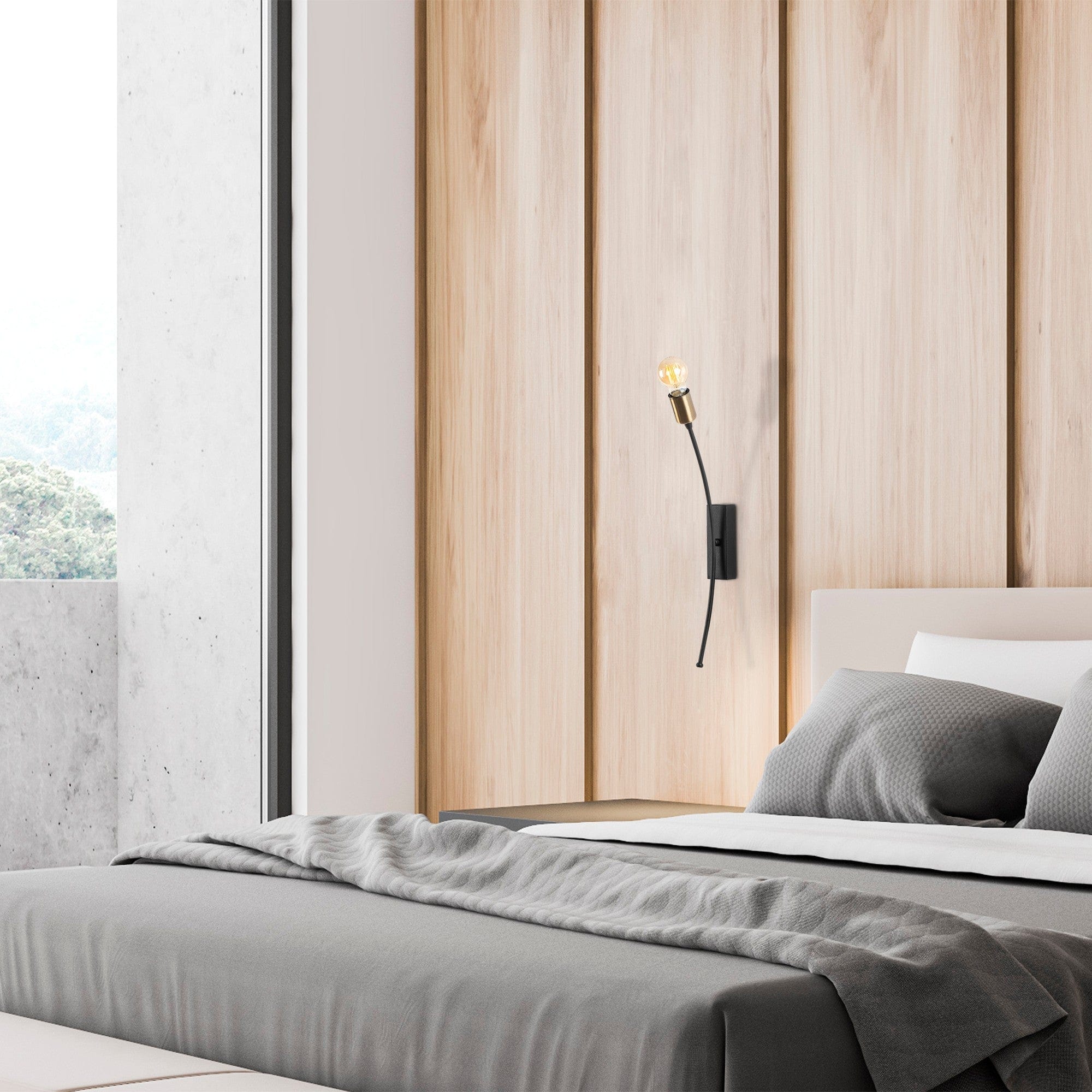 Asir Lampada da parete Banana 3181 Nero