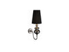 Azzarddo Lampada da parete Baroco AZ0062 Nero