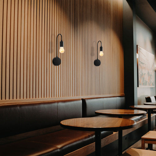 Lampada da parete Baston 3280 Nero