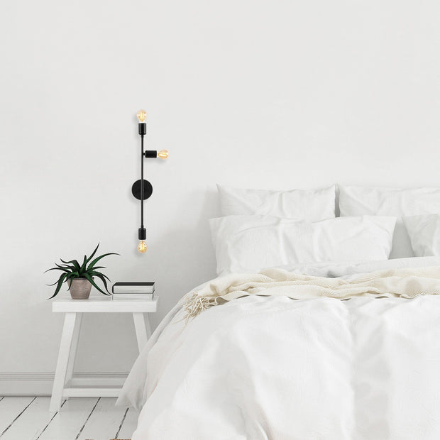 Asir Lampada da parete Bedside 3161 Nero