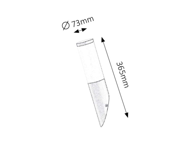 RabaLux Lampada da parete Black Torch 8145 Nero