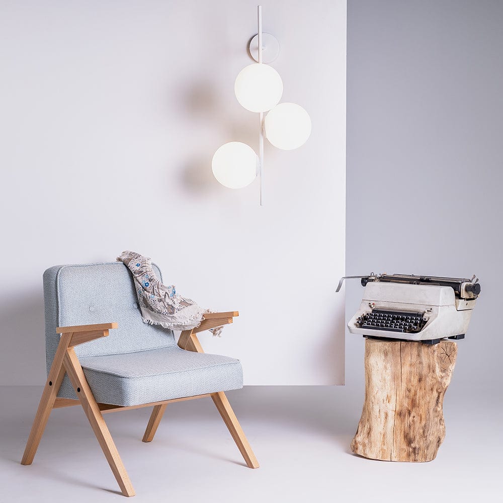 Customform Lampada da parete Bobler 1Connect Bianco