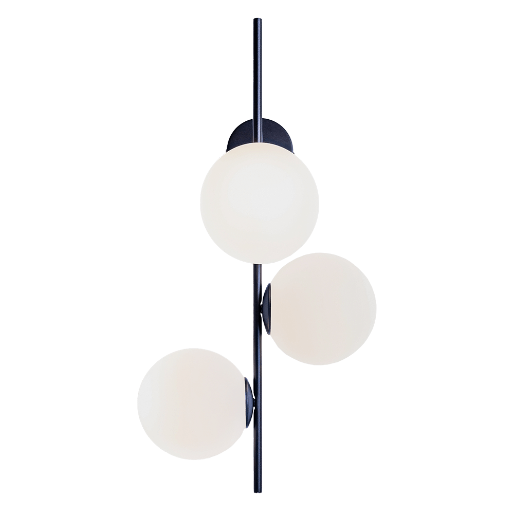 Customform Lampada da parete Bobler 1Connect Nero