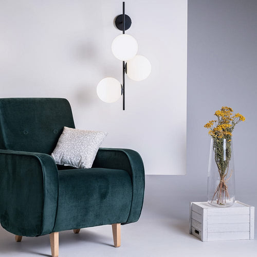 Customform Lampada da parete Bobler 1Connect Nero