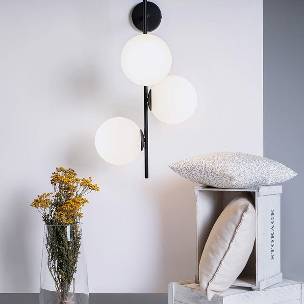 Customform Lampada da parete Bobler 1Connect Nero