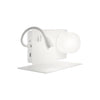 Lampada da parete Book-1 AP2 Bianco