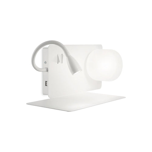 Lampada da parete Book-1 AP2 Bianco