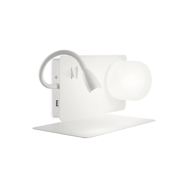 Lampada da parete Book-1 AP2 Bianco